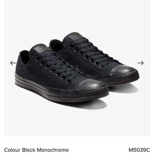 Converse All Black Low Top Sneakers